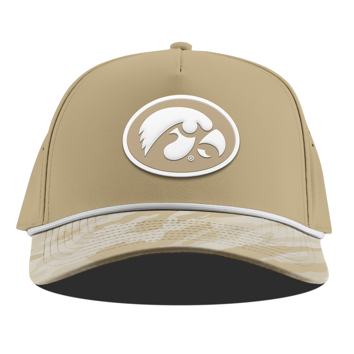 University of Iowa "Iowa DC Series" Curved 5 Panel Rope Desert/Desert Camo