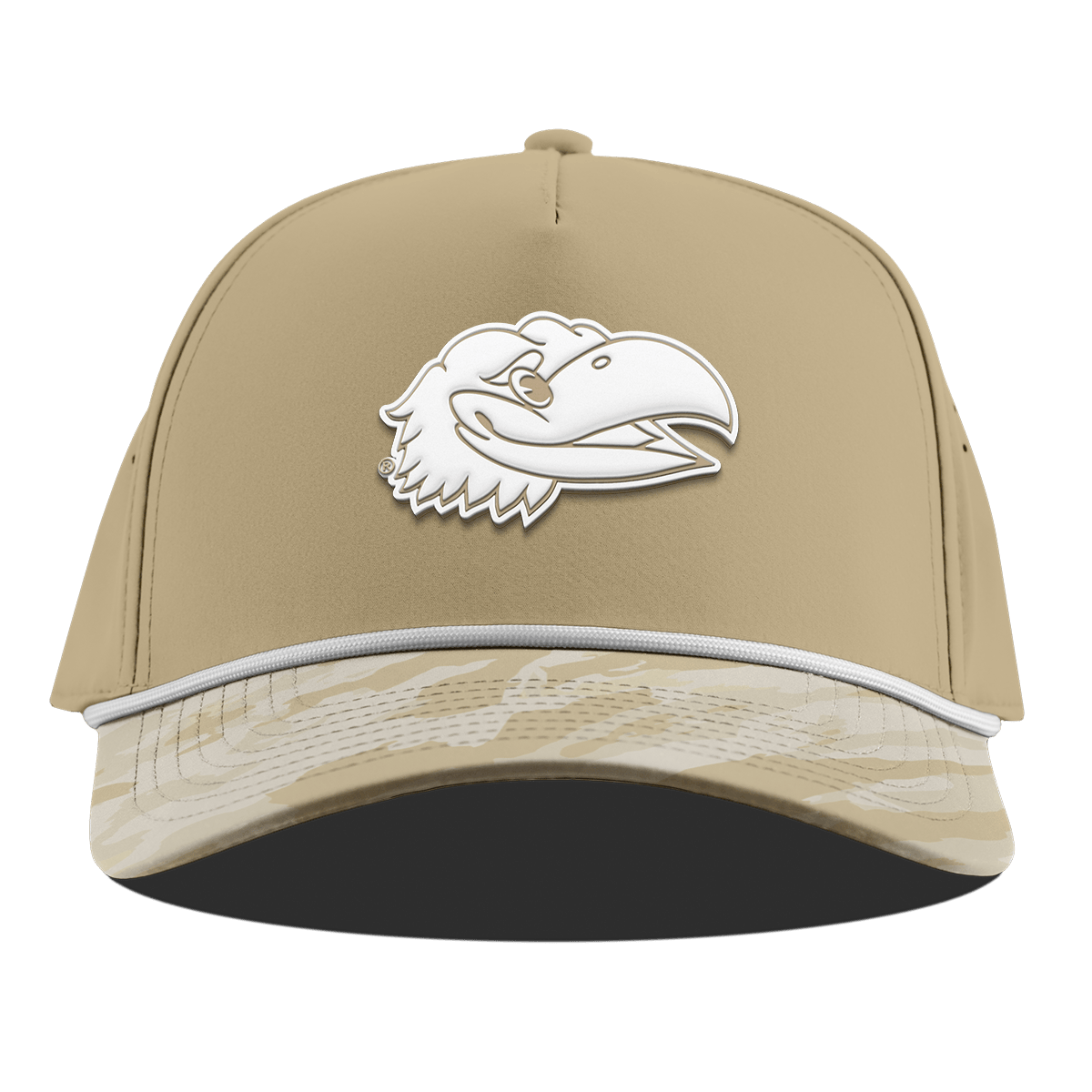 University of Kansas "Kansas DC Series" Curved 5 Panel Rope Desert/Desert Camo