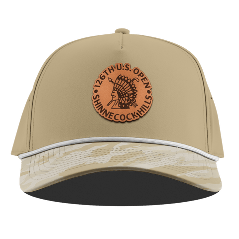 2026 U.S. Open Emblem Curved 5 Panel Rope Desert/Desert Camo