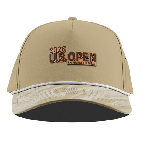 2026 U.S. Open Stacked Curved 5 Panel Rope Desert/Desert Camo