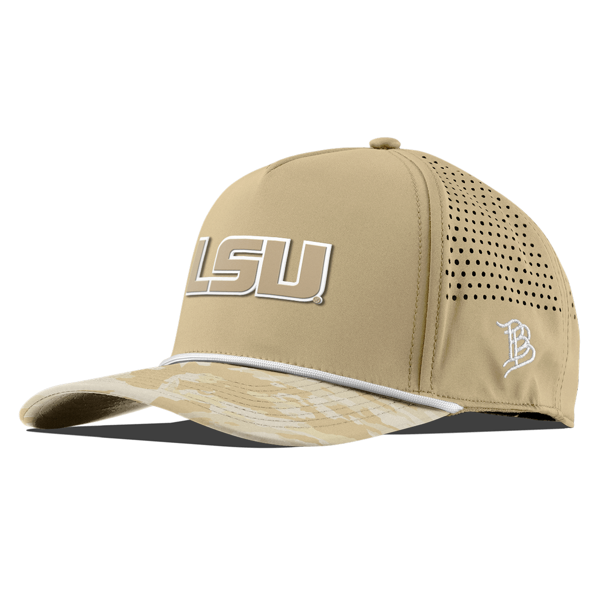 Louisiana State University "LSU DC Series" Curved 5 Panel Rope Desert/Desert Camo