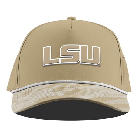 Louisiana State University "LSU DC Series" Curved 5 Panel Rope Desert/Desert Camo