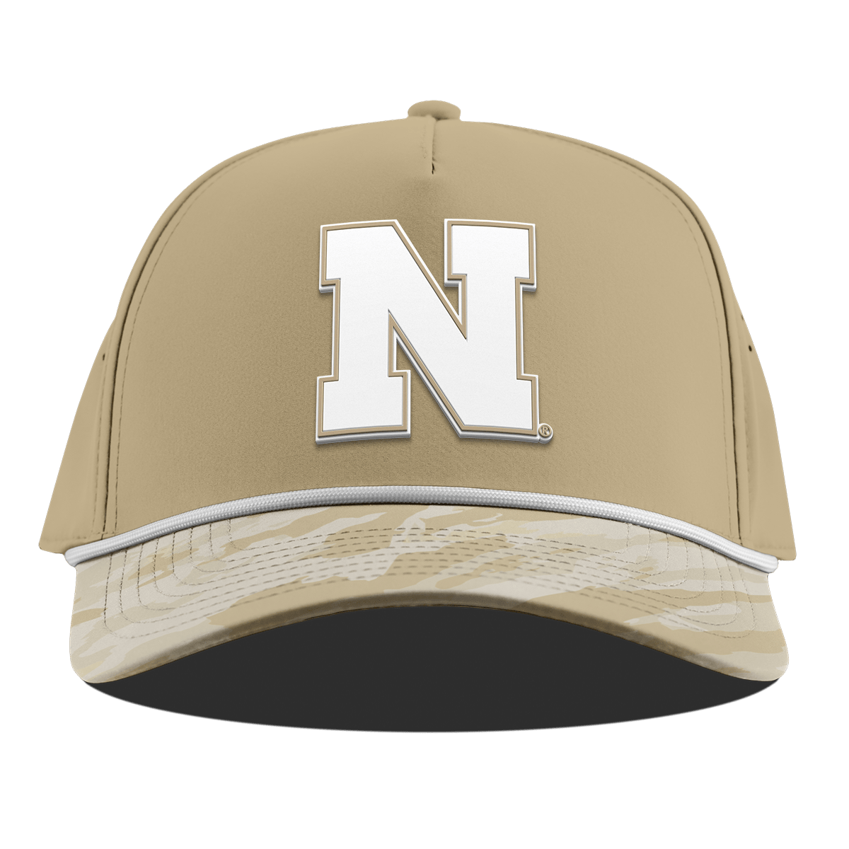 University of Nebraska "Nebraska Desert Camo Series" Curved 5 Panel Rope Desert/Desert Camo