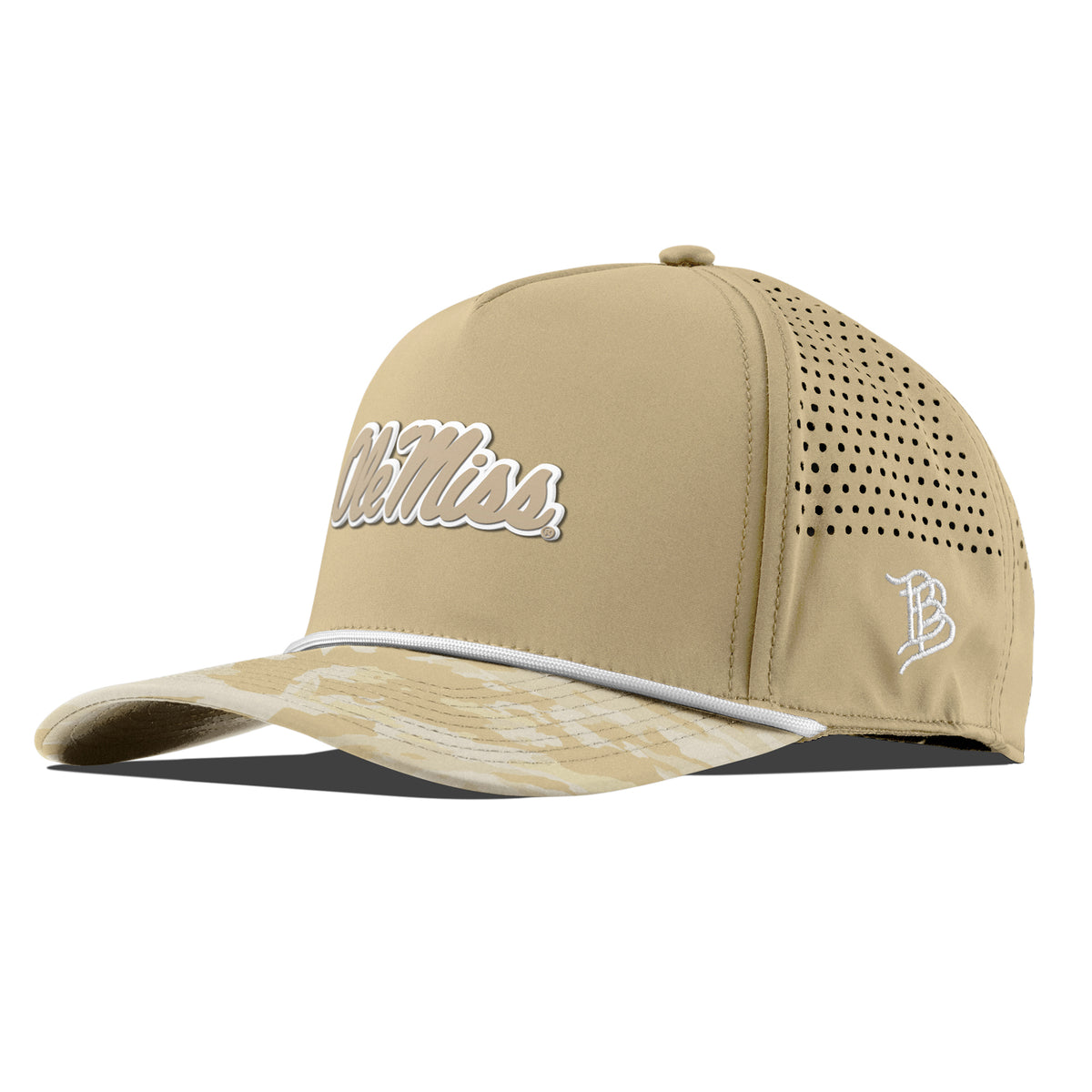 University of Mississippi "Ole Miss Desert Camo Series" Curved 5 Panel Rope Desert/Desert Camo