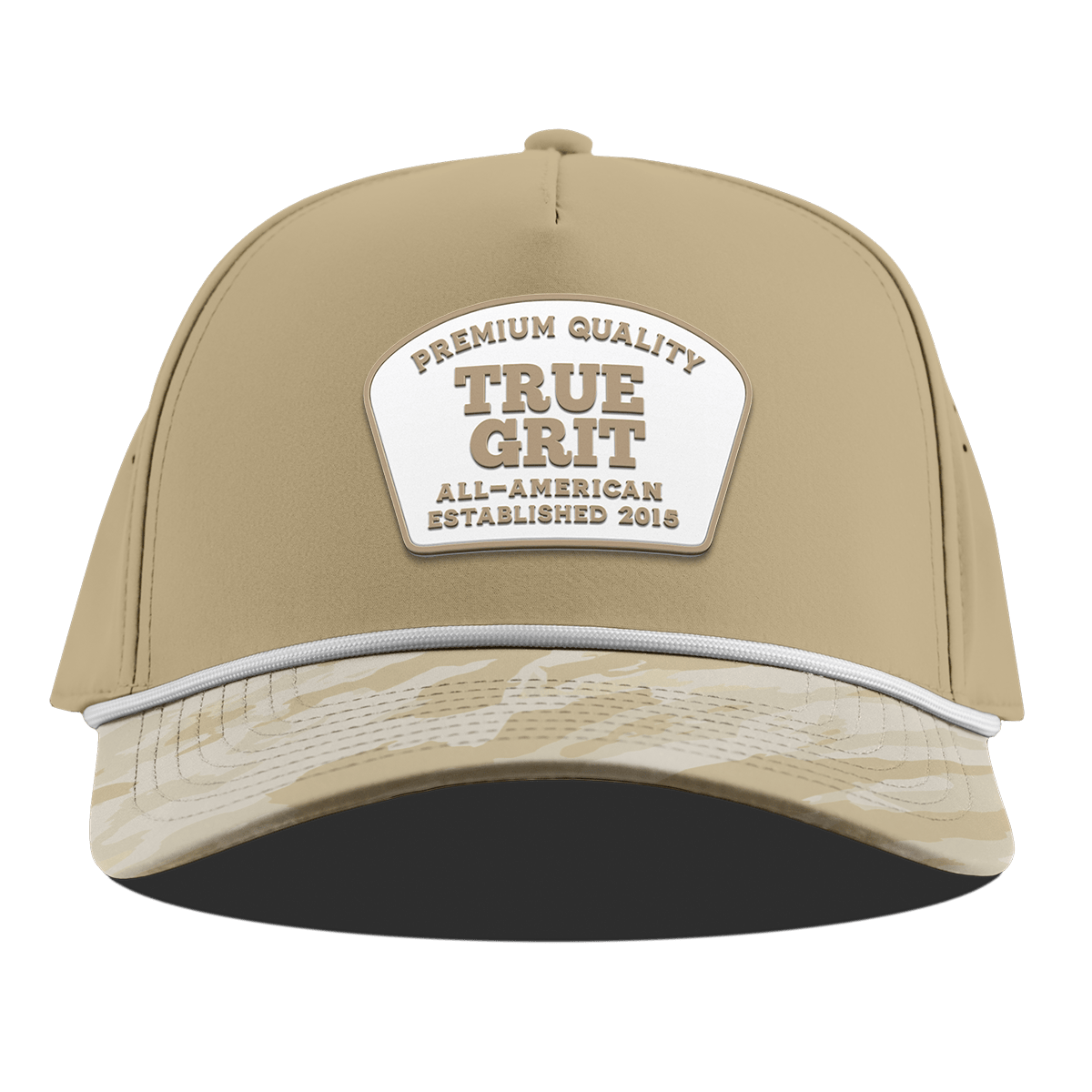 True Grit Curved 5 Panel Rope Desert/Desert Camo