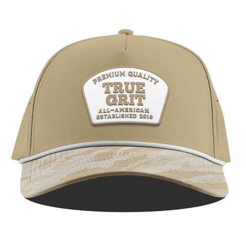 True Grit Curved 5 Panel Rope Desert/Desert Camo