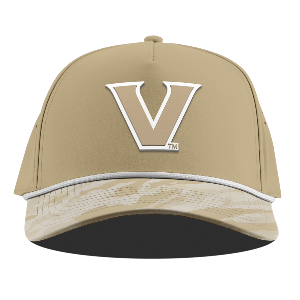 Vanderbilt University "Vanderbilt DC Series" Curved 5 Panel Rope Desert/Desert Camo