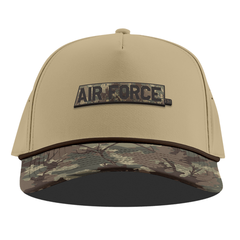 Air Force Academy "Air Force Timber Camo Series" Curved 5 Panel Rope Desert/Timber Camo