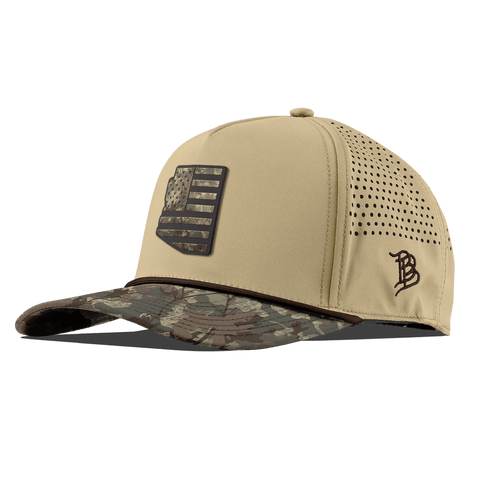 Arizona Timber Camo Patriot Curved 5 Panel Rope Desert/Timber Camo