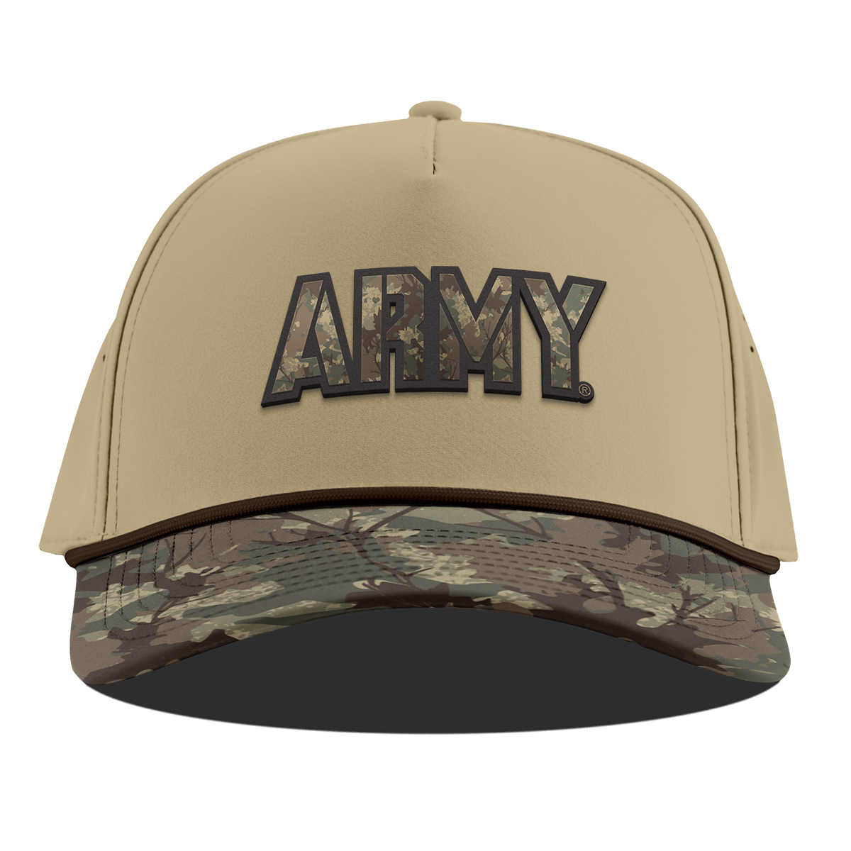 Army "Army Timber Camo Series" Curved 5 Panel Rope Desert/Timber Camo