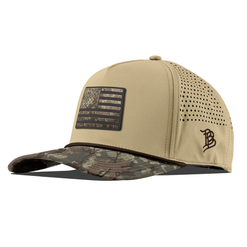 Colorado Timber Camo Patriot Curved 5 Panel Rope Desert/Timber Camo