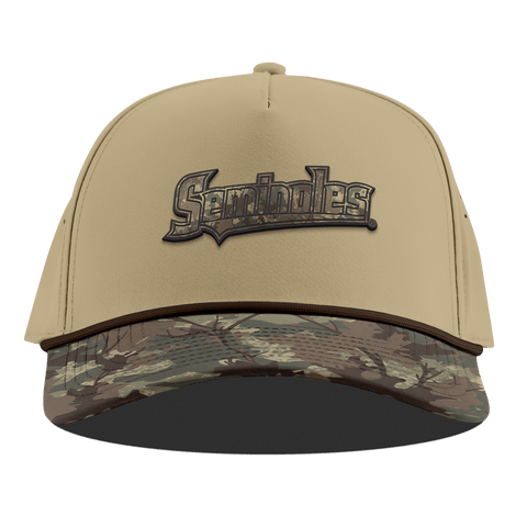 Florida State University "FSU Timber Camo Series" Curved 5 Panel Rope Desert/Timber Camo