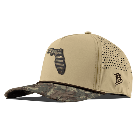Florida Timber Camo Patriot Curved 5 Panel Rope Desert/Timber Camo