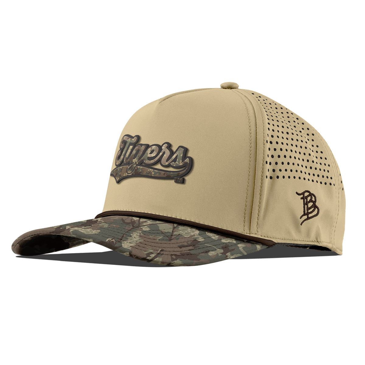 Louisiana State University "LSU Timber Camo Series"  Curved 5 Panel Rope Desert/Timber Camo