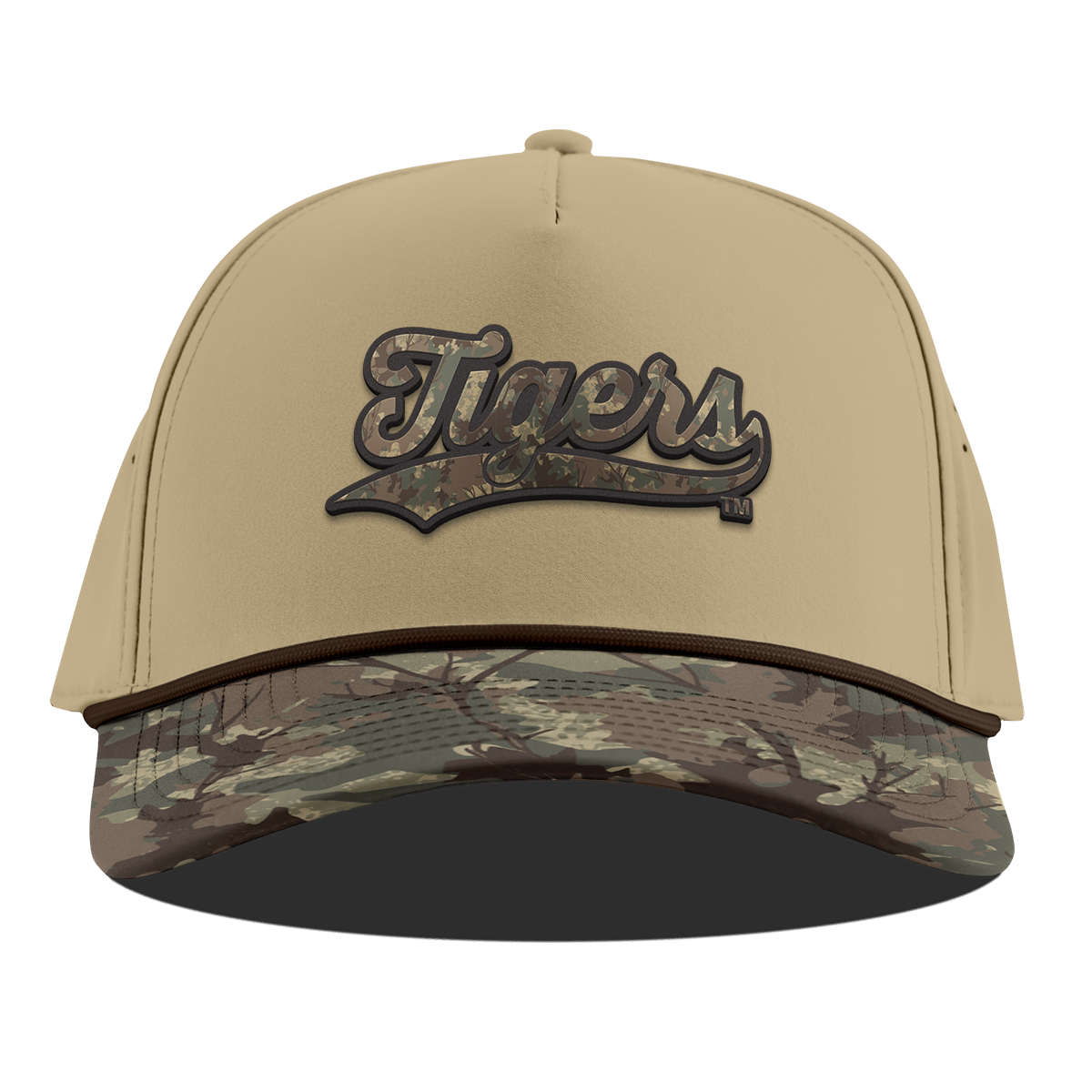 Louisiana State University "LSU Timber Camo Series"  Curved 5 Panel Rope Desert/Timber Camo