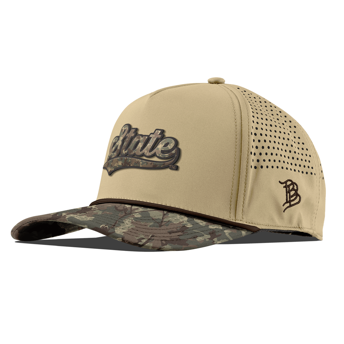 Michigan State University "Michigan State Timber Camo Series" Curved 5 Panel Rope Desert/Timber Camo