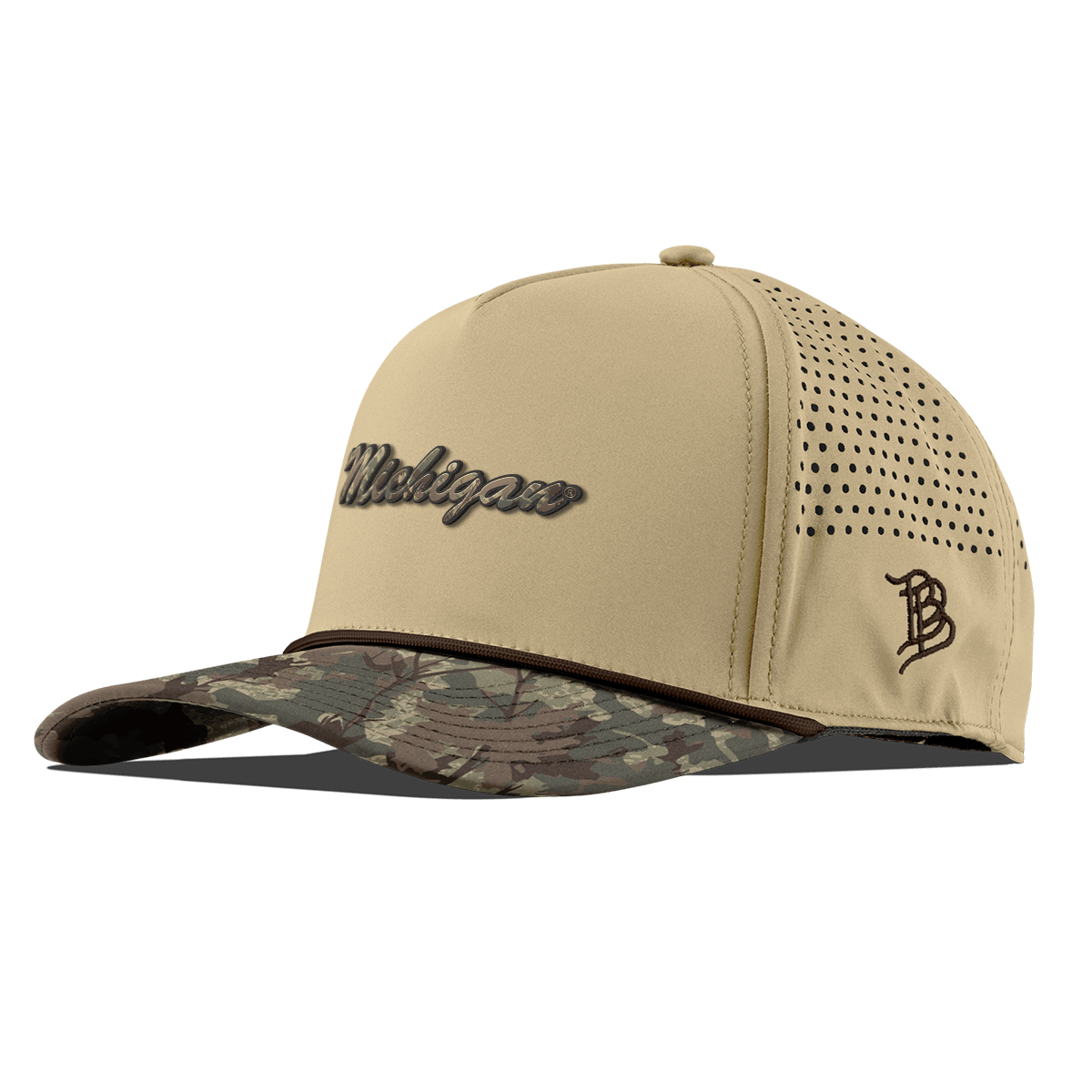 University of Washington "Washington Timber Camo Series" Curved 5 Panel Rope Desert/Timber Camo