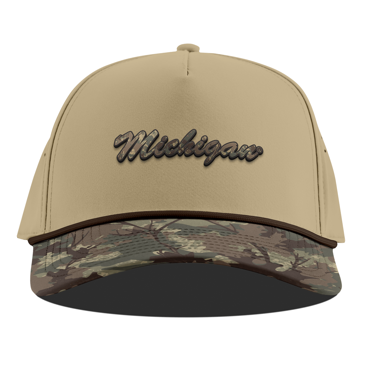 University of Washington "Washington Timber Camo Series" Curved 5 Panel Rope Desert/Timber Camo