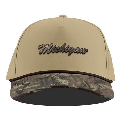 University of Washington "Washington Timber Camo Series" Curved 5 Panel Rope Desert/Timber Camo