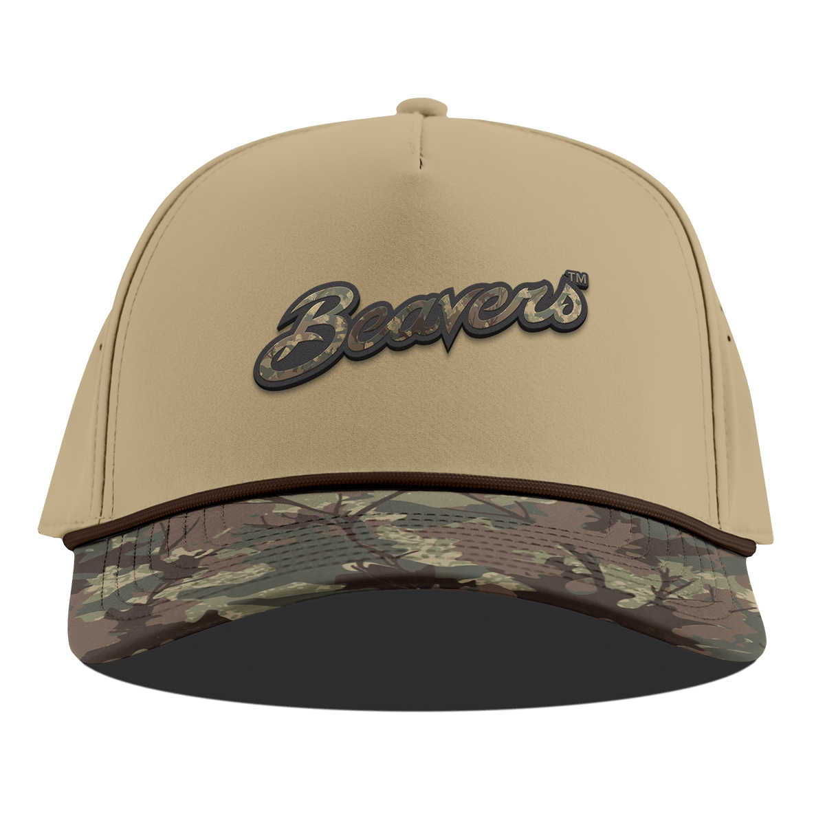 Oregon State University "Oregon State Timber Camo Series" Curved 5 Panel Rope Desert/Timber Camo
