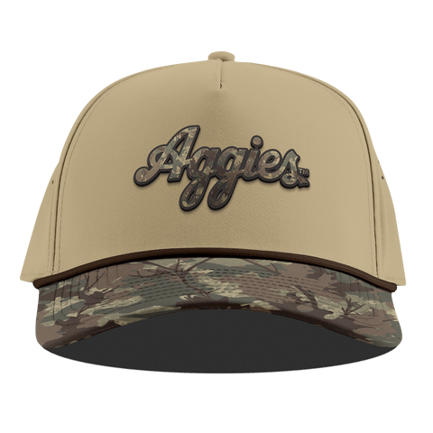 Texas A&M University "Texas A&M Timber Camo Series " Curved 5 Panel Rope Desert/Timber Camo