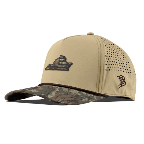 Virginia Timber Camo Patriot Curved 5 Panel Rope Desert/Timber Camo