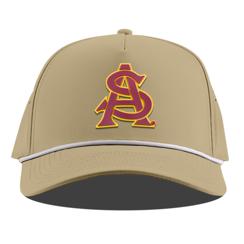 Arizona State University "ASU Baseball and Gold" Curved 5 Panel Rope Desert