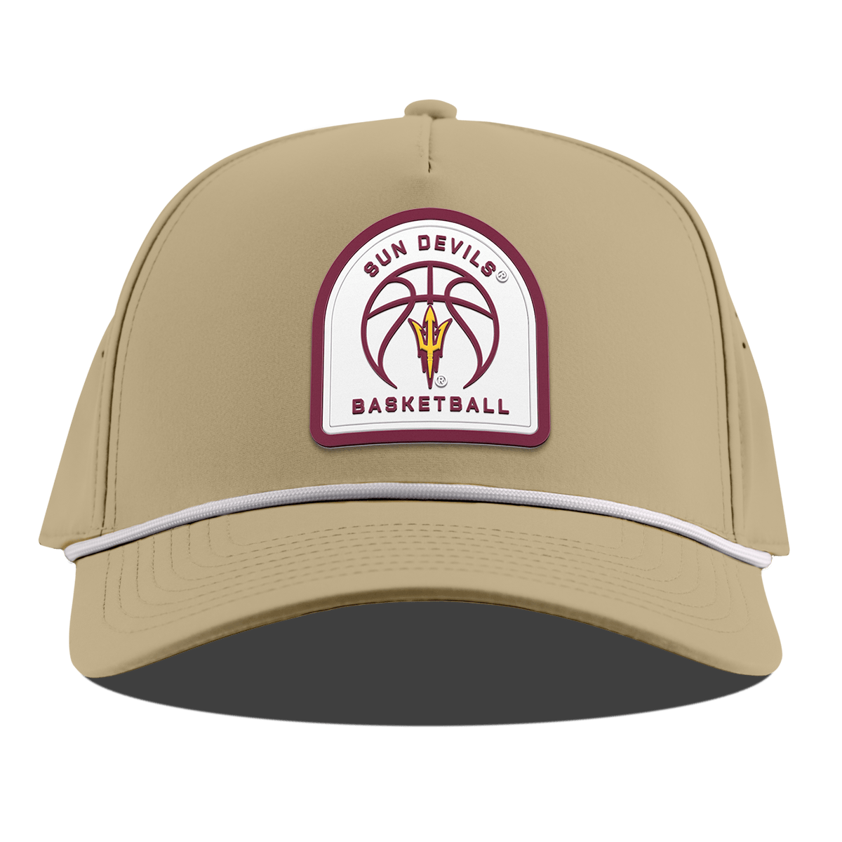 Arizona State University "Arizona State Basketball" Curved 5 Panel Rope Desert
