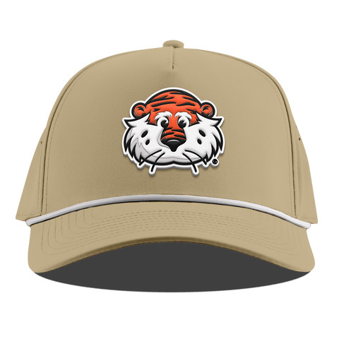 Auburn University "Aubie The Tiger" Curved 5 Panel Rope Desert