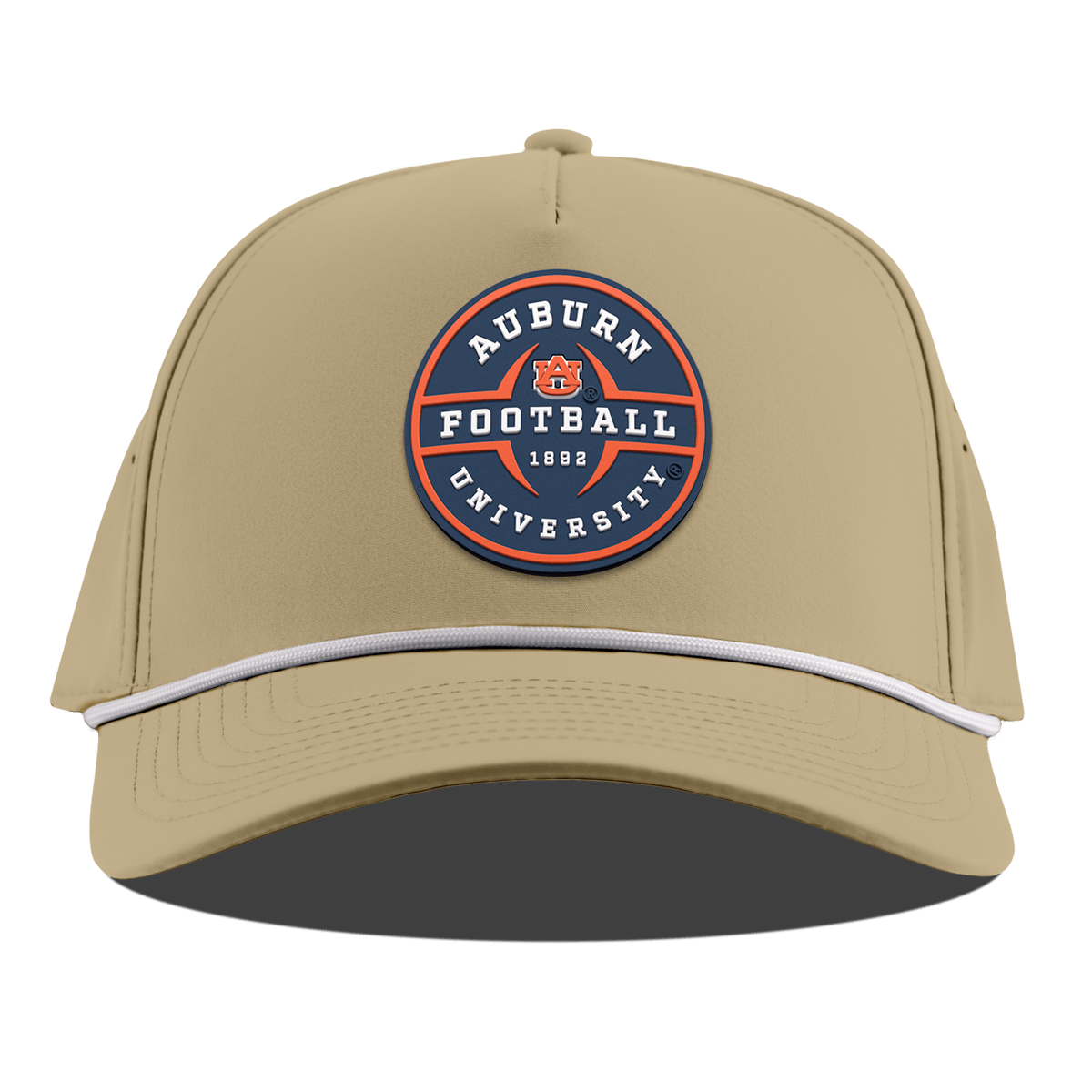 Auburn University "Auburn Football" Legacy Curved 5 Panel Rope Desert