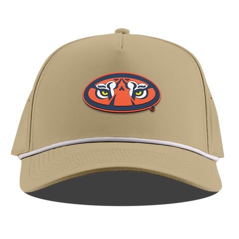 Auburn University "Auburn Tiger Eyes" Curved 5 Panel Rope Desert