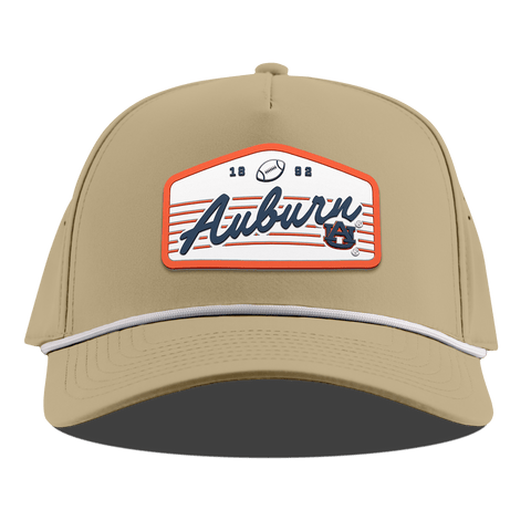 Auburn University "Auburn Tigers Football" Legacy Curved 5 Panel Rope Desert