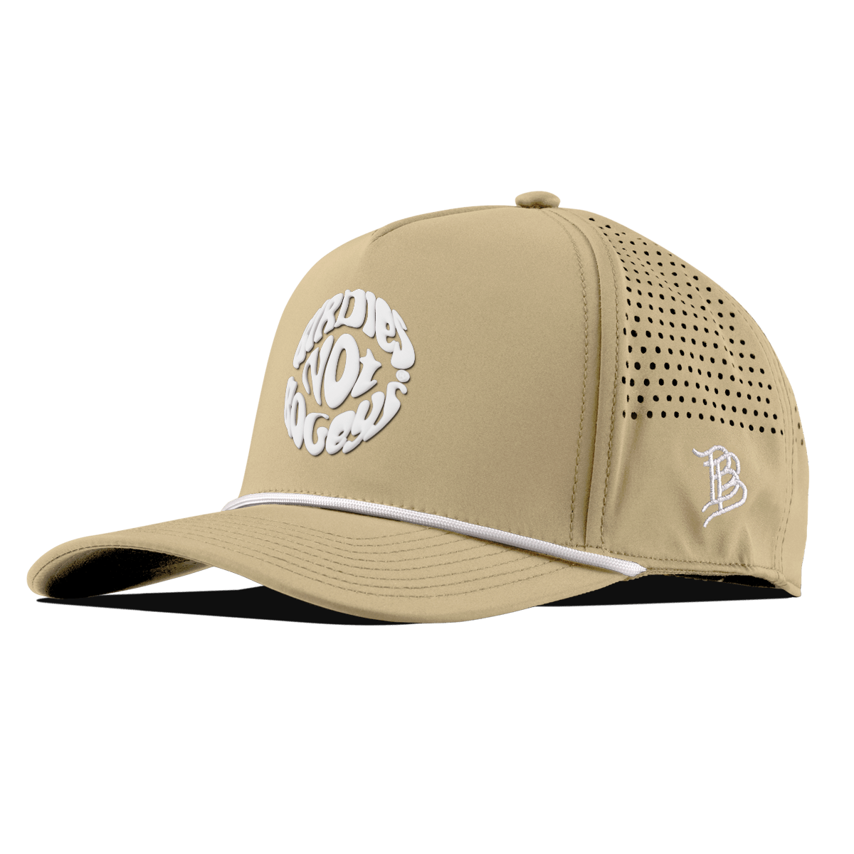 Birdies Not Bogeys® Curved 5 Panel Rope Desert