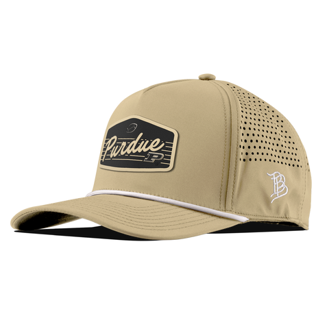 Purdue University "Boilermakers Football" Curved 5 Panel Rope Desert