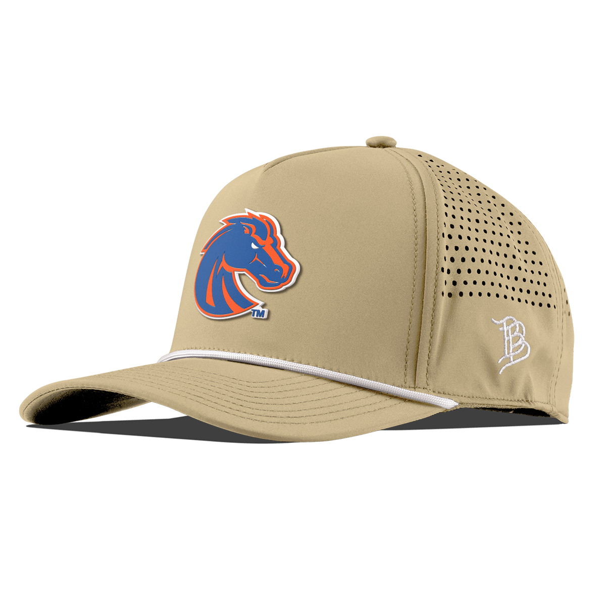 Boise State University "Boise State Broncos Orange" Curved 5 Panel Rope Desert
