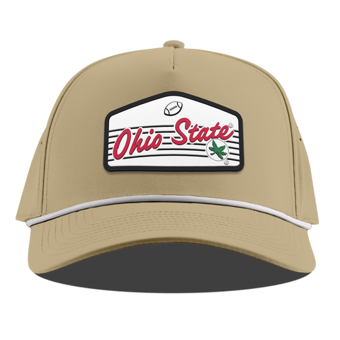 Ohio State University "Buckeyes Football'" Curved 5 Panel Rope Desert
