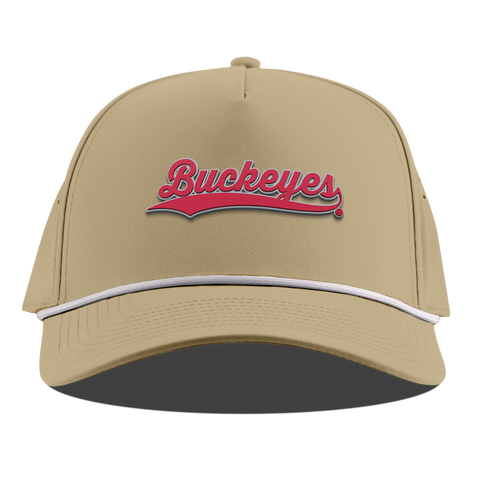 Ohio State University "Buckeyes Script" Curved 5 Panel Rope Desert
