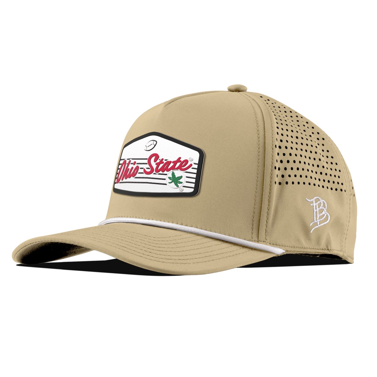 Ohio State University "Buckeyes Football'" Curved 5 Panel Rope Desert