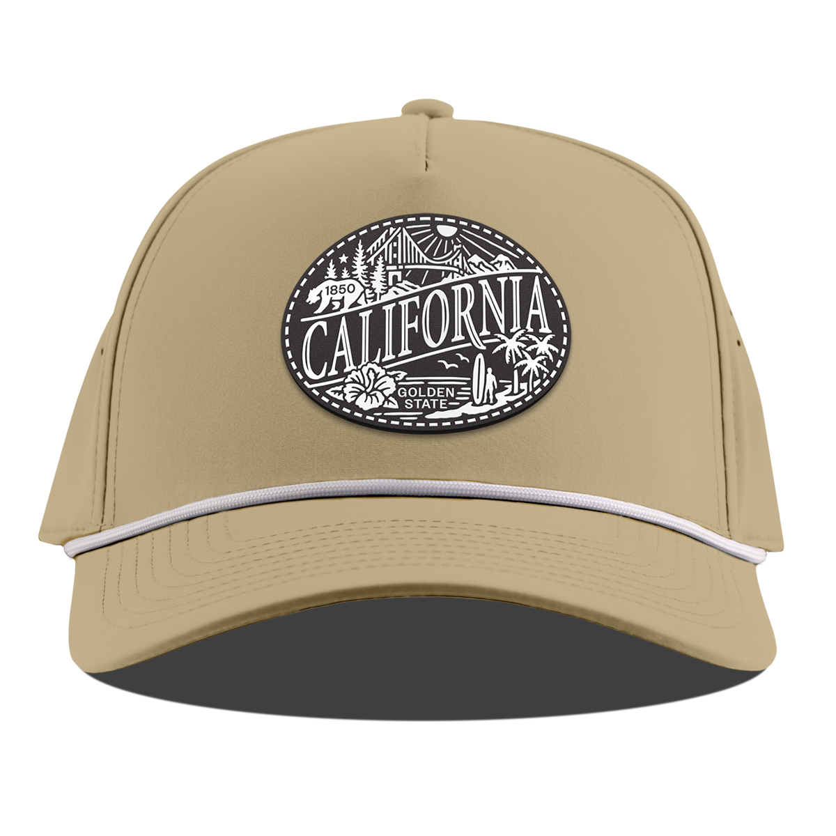 California Traveler Curved 5 Panel Rope Desert