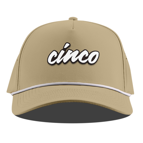 Cinco Script Curved 5 Panel Rope Desert
