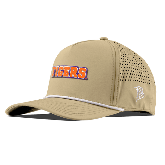 Clemson University "Clemson Tigers Block" Curved 5 Panel Rope Desert