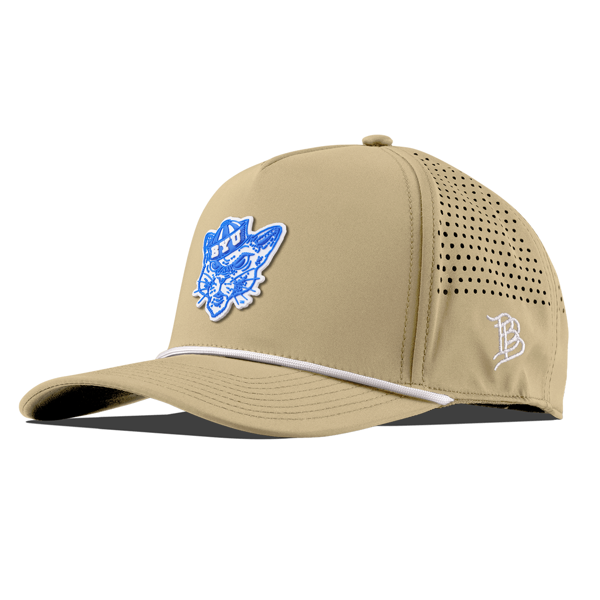 BYU "Cosmo The Cougar" Curved 5 Panel Rope Desert