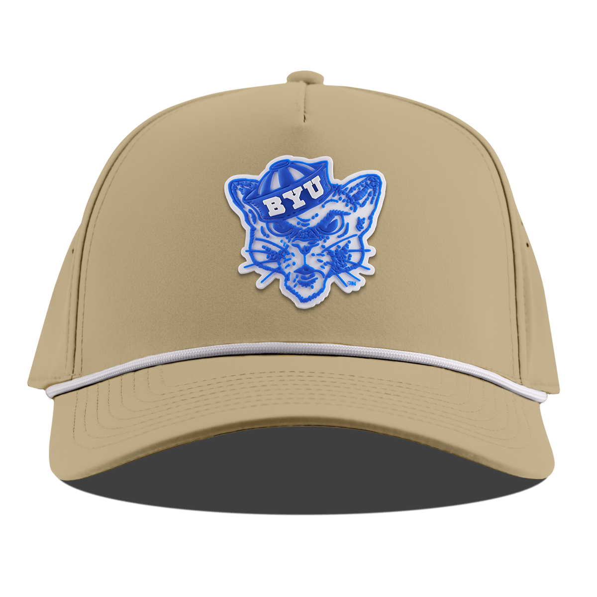 BYU "Cosmo The Cougar" Curved 5 Panel Rope Desert