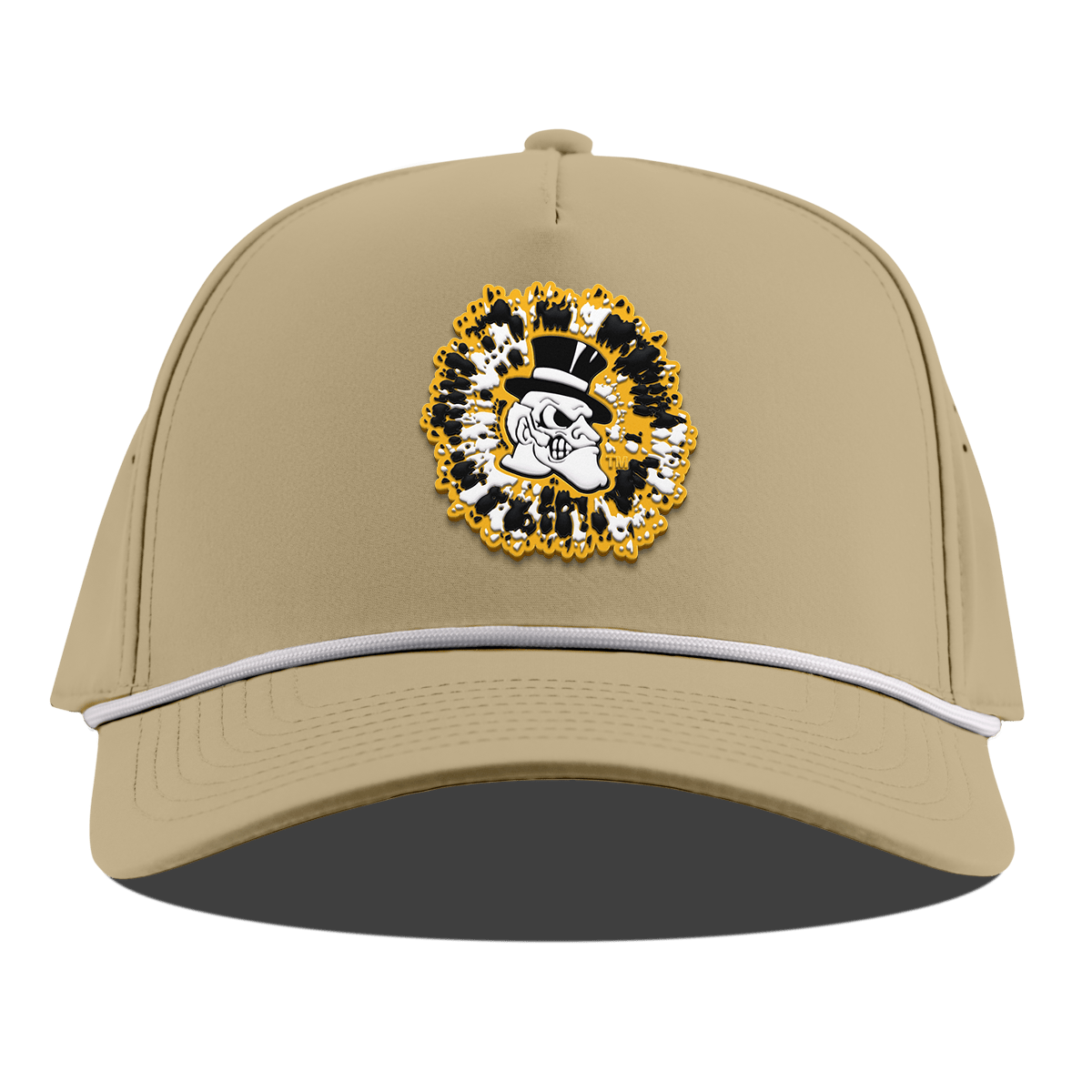 Wake Forest University "Deacons Tie Dye" Curved 5 Panel Rope Desert
