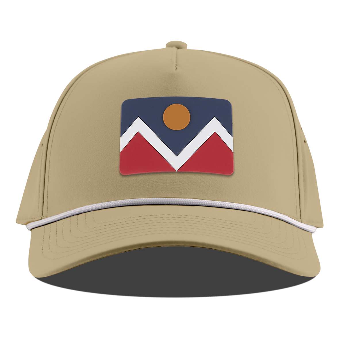 Denver Flag Curved 5 Panel Rope Desert
