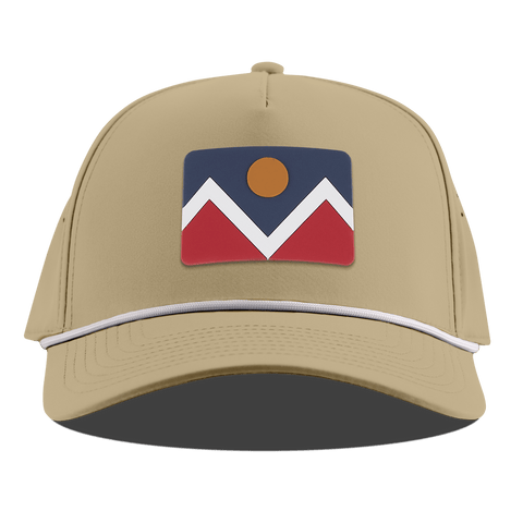 Denver Flag Curved 5 Panel Rope Desert