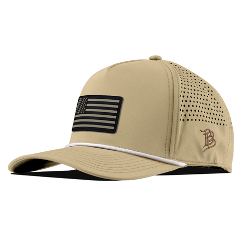 United Old Glory Curved 5 Panel Rope Desert/White