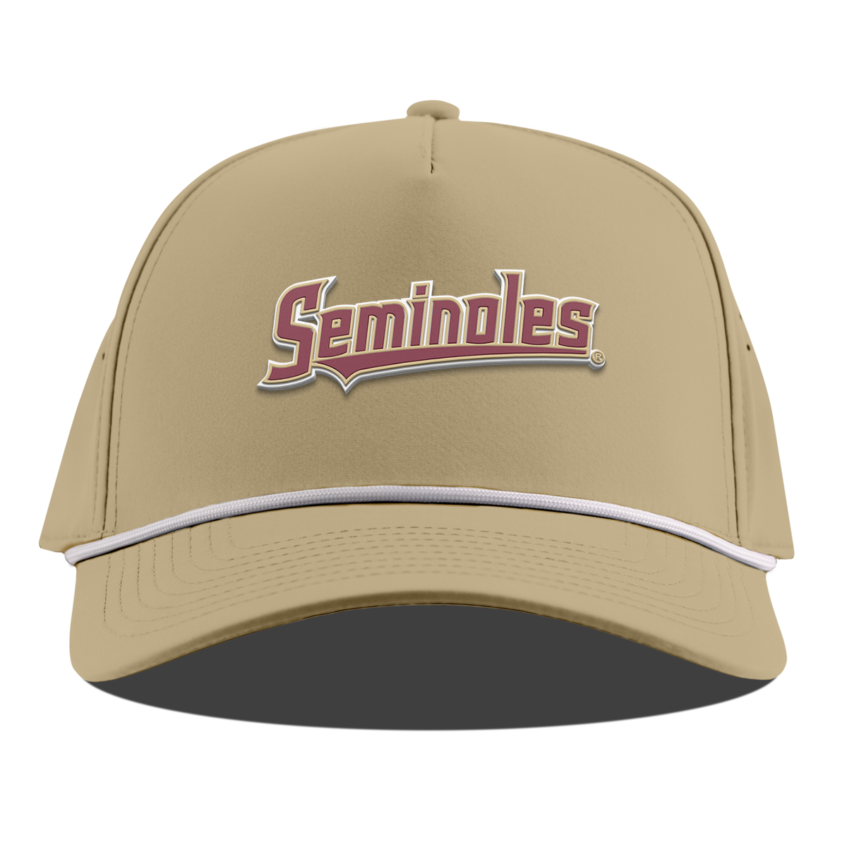 Florida State University "FSU Seminoles Block" Curved 5 Panel Rope Desert