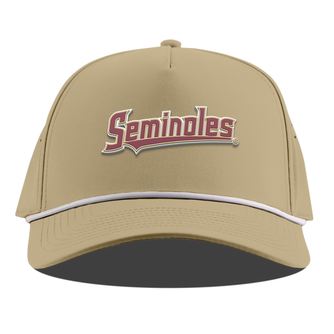 Florida State University "FSU Seminoles Block" Curved 5 Panel Rope Desert