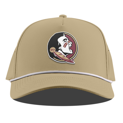 Florida State University "FSU Team Logo" Curved 5 Panel Rope Desert